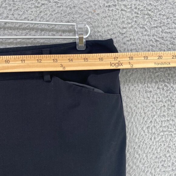 Chicos Pants Womens 1.5 US 10 Black Wide Leg Trousers Office Career Work Casual - Picture 7 of 11